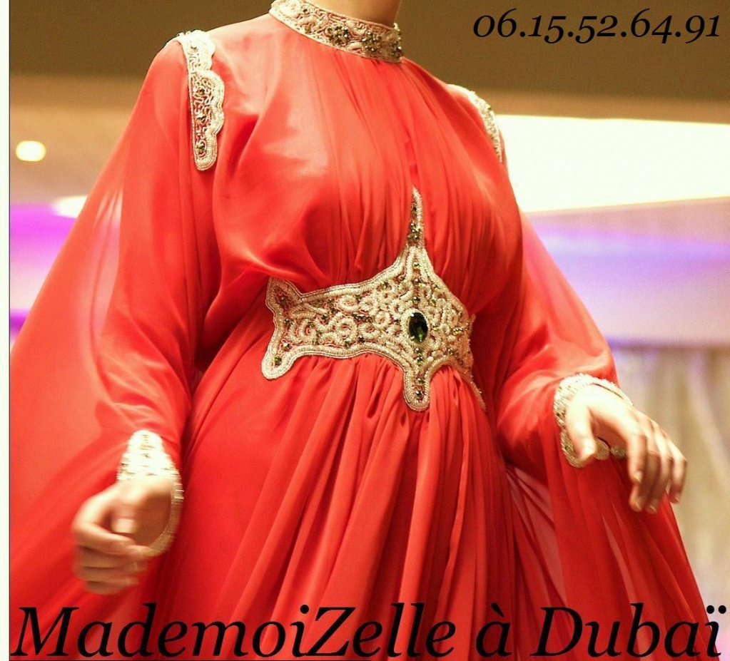 Robe orientale de Dubaï , abaya , caftan chez MademoiZelle à Dubaï