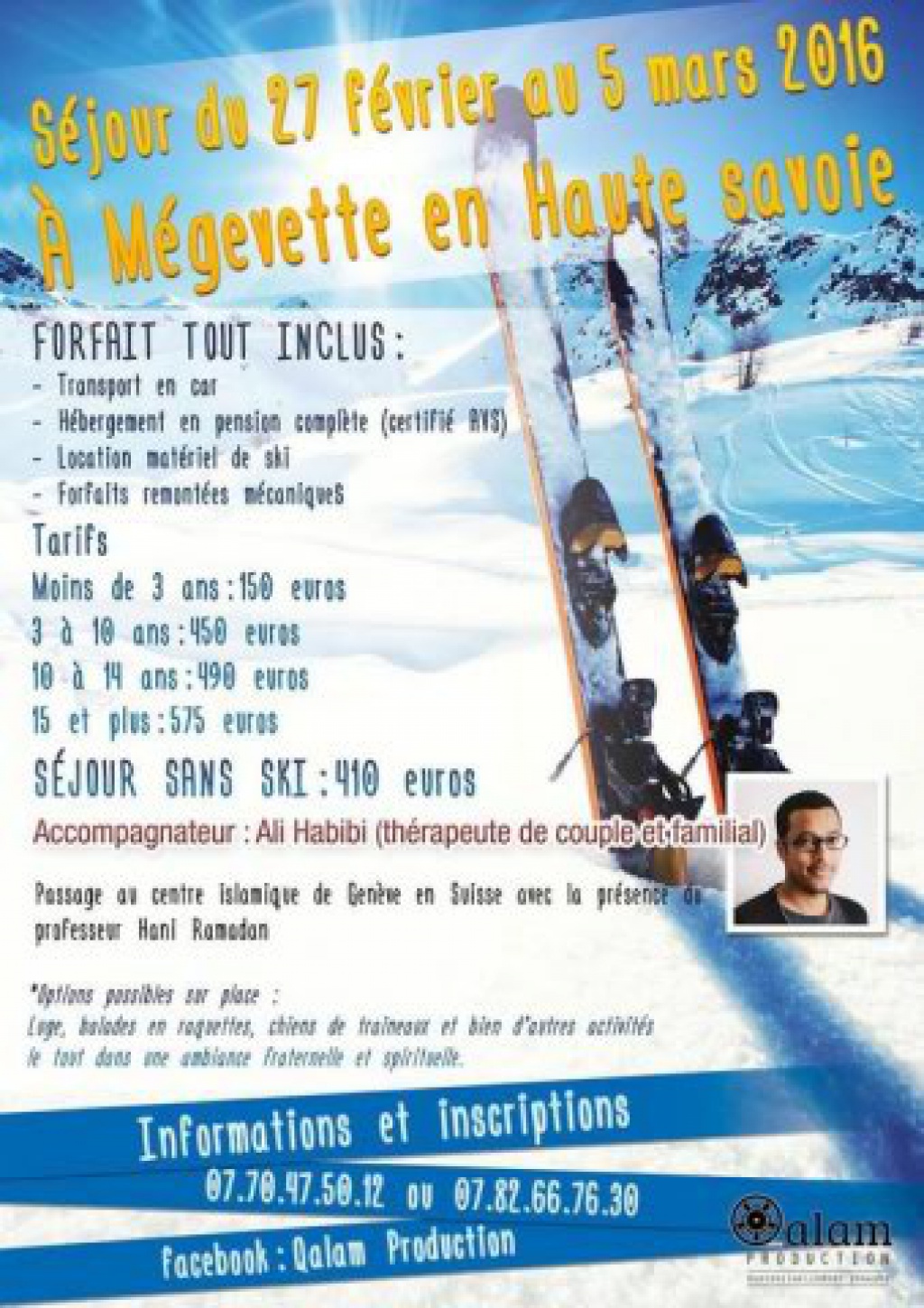 séjour au ski du 27 Février au 5 Mars 2016 à Mégevette (Haute Savoie). 