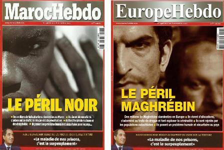 Négrophobie : la Une choc de Maroc Hebdo sur « le péril noir » Négrophobie : la Une choc de Maroc Hebdo sur « le péril noir »