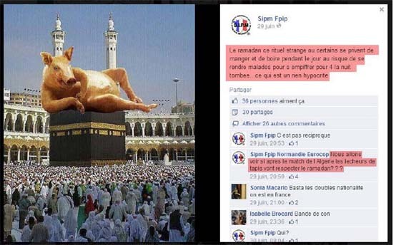 Copie d'écran du CCIF de la page Facebook de Philippe Steens. Copie d'écran du CCIF de la page Facebook de Philippe Steens.