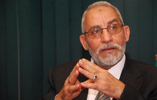 Mohamed Badie, guide des Frères musulmans, condamné à mort le 16 mars par la justice égyptienne. Mohamed Badie, guide des Frères musulmans, condamné à mort le 16 mars par la justice égyptienne.