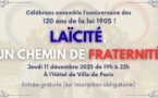 120e anniversaire de la loi 1905 - Laïcité, un chemin de fraternité