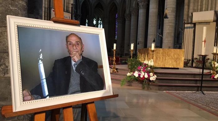 Près de 2 000 personnes se sont rendues aux obsèques du père Jacques Hamel mardi 2 août à la cathédrale de Rouen. © Philippine de Saint-Pierre/KTO TV.