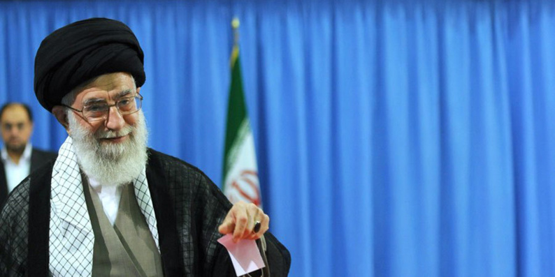 L'ayatollah Ali Khamenei, guide religieux suprême de l'Iran.