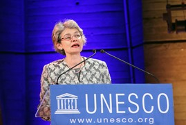 Irina Bokova, présidente de l'Unesco.