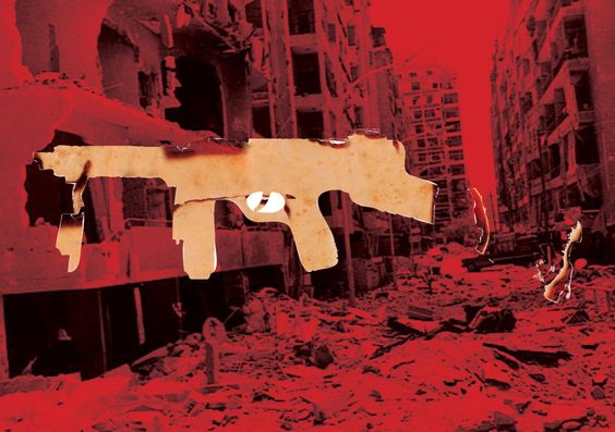 Tableau de l’artiste syrien en exil Tammam Azzam.