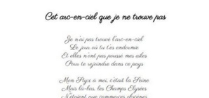 Cet arc-en-ciel que je ne trouve pas Cet arc-en-ciel que je ne trouve pas