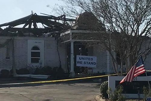 Le Centre islamique Victoria a été détruit par un incendie fin janvier. © Victoria Center