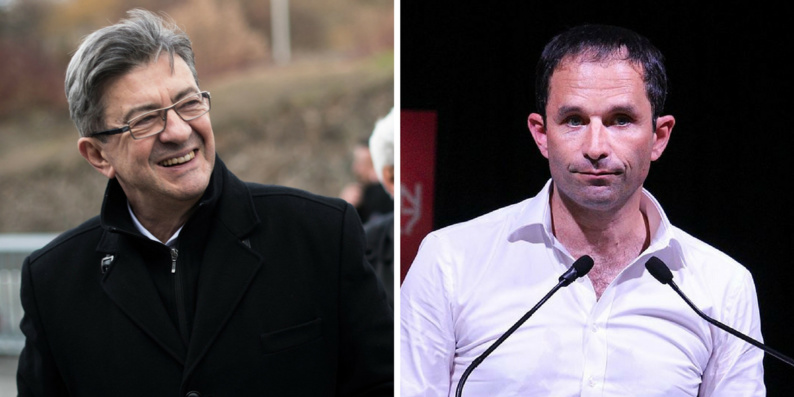 Ce qui distingue Hamon et Mélenchon, qui se rejettent d’un commun désaccord Ce qui distingue Hamon et Mélenchon, qui se rejettent d’un commun désaccord