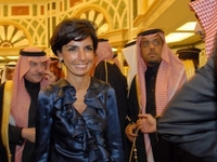 Rachida Dati en déplacement dans les pays du Golfe en janvier 2008 (Sipa).