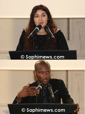 Anina Ciuciu et Lassana Bathily au Festival de la fraternité à Saint-Denis.