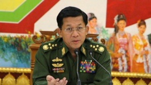 Le général Min Aung Hlaing, chef de l'armée birmane.
