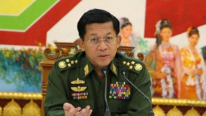 Le général Min Aung Hlaing, chef de l'armée birmane. Le général Min Aung Hlaing, chef de l'armée birmane.