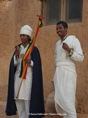 Ethiopiens présents lors du rassemblement qui a réuni 200 chrétiens au Caire.