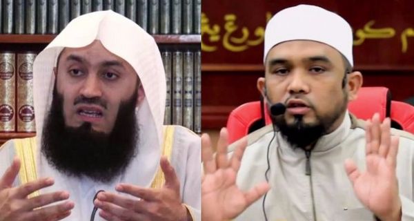Deux prédicateurs musulmans, Ismail Menk (à gauche) and Haslin Baharim, ont été interdits d’entrée à Singapour en raison de leurs propos intolérants envers les non-musulmans. (Youtube)