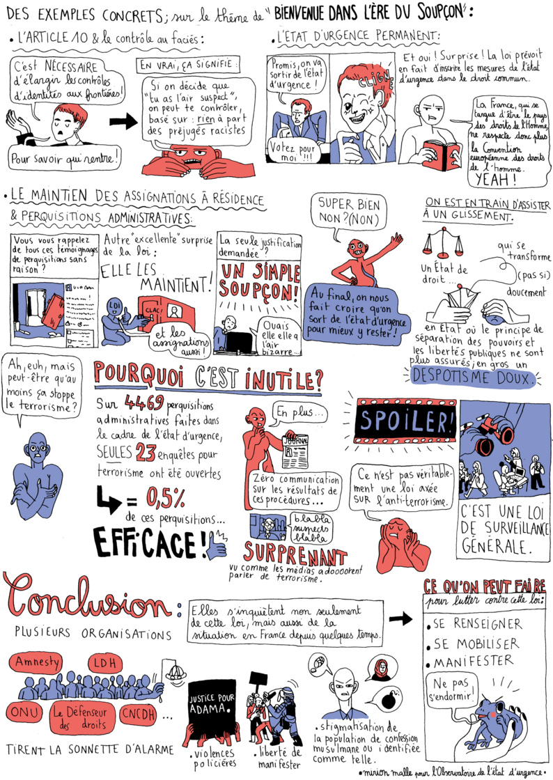 « La liberté est l’affaire de tous » : une BD pour dénoncer la loi antiterroriste