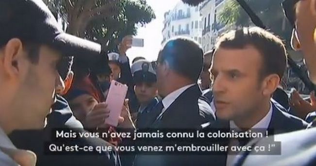 Colonisation française en Algérie : interpellé par un jeune, Macron affiche son agacement (vidéo)
