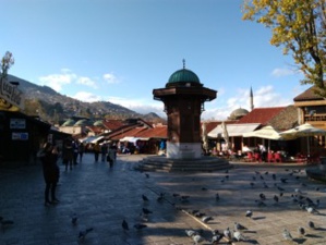 La fontaine Sebilj, à Sarajevo. © Saphirnews.com La fontaine Sebilj, à Sarajevo. © Saphirnews.com