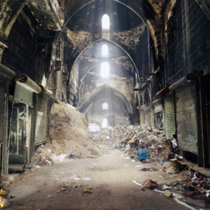 Image 3D du souk d'Alep, en Syrie. (Photo : ICONEM /DGAM) Image 3D du souk d'Alep, en Syrie. (Photo : ICONEM /DGAM)