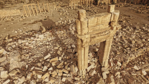 Le temple de Bêl, construit en 32, à Palmyre (Syrie), a été détruit par Daesh en août 2015. (Photo : ICONEM / DGAM)