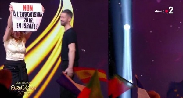 Eurovision 2019 en Israël : des militants BDS investissent le plateau de France 2 en direct