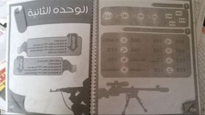 Illustration d’un cahier d’exercices de mathématiques chez Daesh