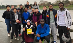 Ici lors d'une « course pour la dignité » en région parisienne le 6 mars. Ici lors d'une « course pour la dignité » en région parisienne le 6 mars.