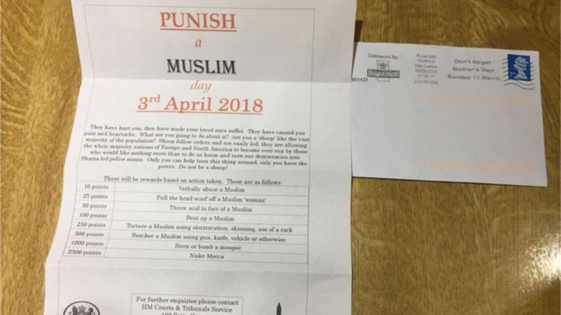 L'auteur des lettres appelant à « punir les musulmans » condamné à 12 ans de prison L'auteur des lettres appelant à « punir les musulmans » condamné à 12 ans de prison