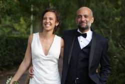 Ramy Shaath, ici avec son épouse Céline Lebrun Shaath.