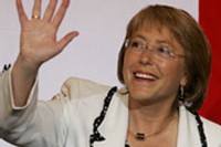 Michelle Bachelet, présidente du Chili