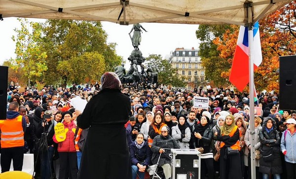 Un rassemblement contre l’islamophobie a été organisé dimanche 27 octobre à Paris, place de la Nation. © Facebook /I. Nguyen