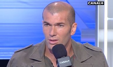 Zinédine Zidane sur Canal+