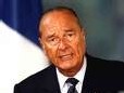 Le Président français Jacques Chirac