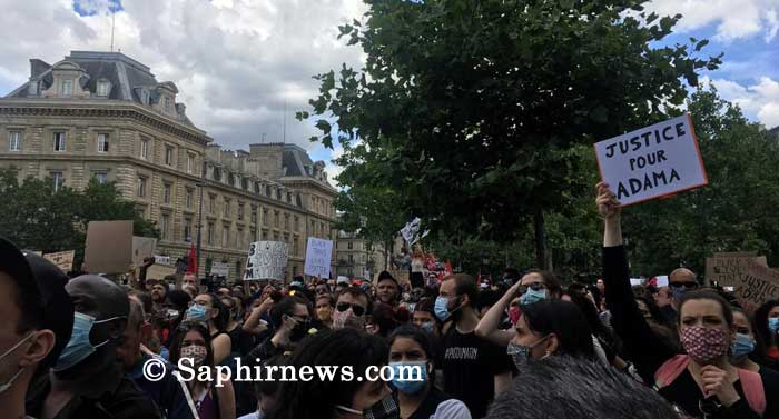 Insultes antisémites : « On est tous juifs », lance Assa Traoré à la manifestation contre le racisme à Paris (vidéo)
