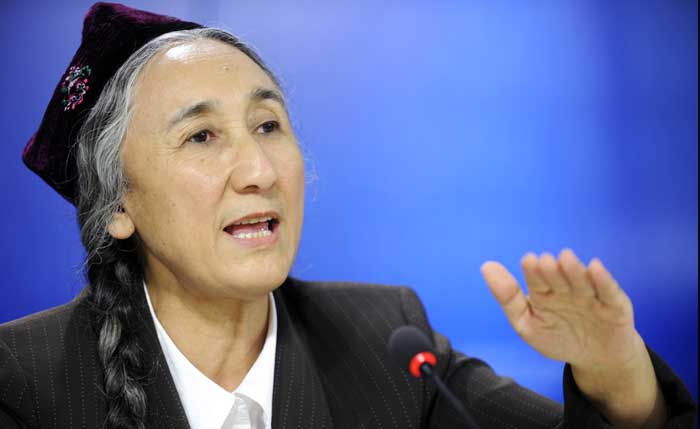 Rebiya Kadeer, présidente du Congrès mondial ouïghour depuis 2006, est la plus célèbre des dissidentes ouïghoures. © Parlement européen / Pietro Naj-Oleari