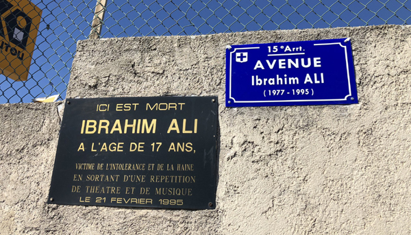 Marseille : une avenue Ibrahim Ali inaugurée, bientôt une journée municipale contre le racisme et pour l'égalité ?
