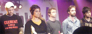Les amis de Clément Méric lors de la cérémonie des Y'a Bon Awards.