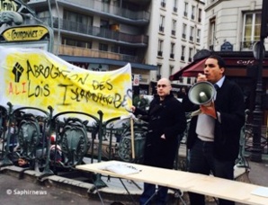 Au rassemblement du collectif Abrogation des Lois Islamophobes, à Couronnes. Au rassemblement du collectif Abrogation des Lois Islamophobes, à Couronnes.