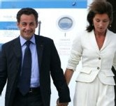 Arrivée du couple Sarkozy