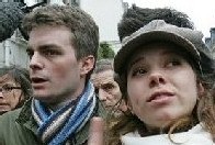 Bruno Julliard, de l'UNEF, et Julie Coudry, de la Confédération étudiante