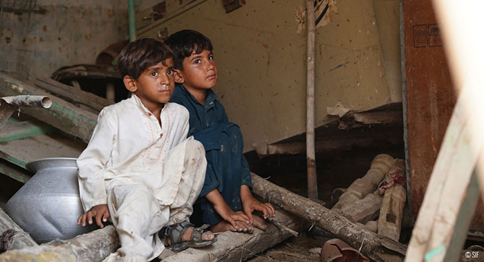 Le Pakistan, durement éprouvé par les pluies torrentielles de la mousson, traverse l’une des plus graves crises humanitaires de son histoire. © SIF