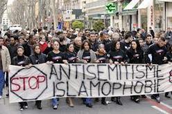 Manifestation contre l'antisémitisme et l'islamophobie, à Avignon, en 2010.