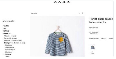 Zara retire des ventes un tee-shirt rappelant la Shoah