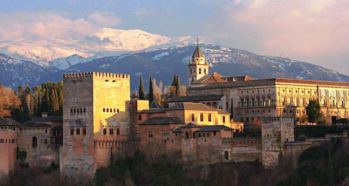 L'Alhambra de Grenade en Espagne.