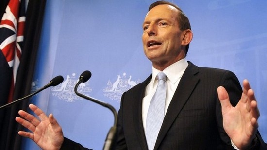 Tony Abbott, le Premier ministre australien, s'est attiré les foudres des responsables de la communauté musulmane, accusés de ne pas assez condamner l’extrémisme, le 23 février.