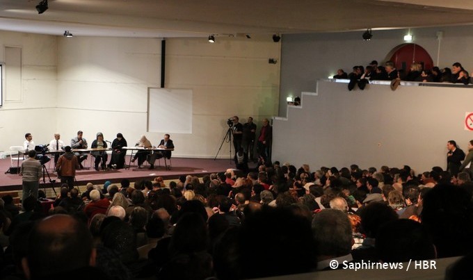 Le meeting contre l'islamophobie et la guerre sécuritaire s'est tenu avec succès le 6 mars à Saint-Denis. © Saphirnews