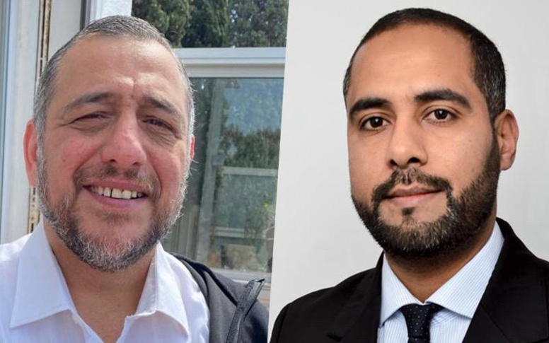 Le  rabbin Haïm Bendao (à gauche) et l'imam Mohammed El Mahdi Krabch lancent un appel commun à la paix et à la fraternité. © DR