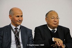 Amar Lasfar, président de l'UOIF, et Dalil Boubakeur, président du CFCM, ensemble à la 32e RAMF. © Saphirnews/HBR