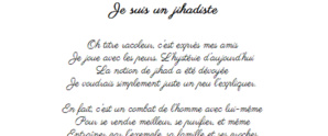 Je suis un jihadiste Je suis un jihadiste