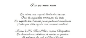 Pas en mon nom Pas en mon nom